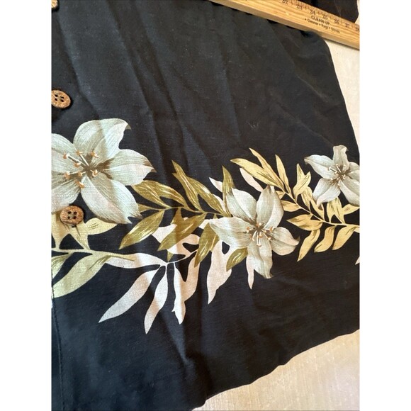 St John’s Bay Short Sleeve‎ Button Up Silk Vacation Hawaiian Shirt Mens XL EUC - Picture 8 of 9